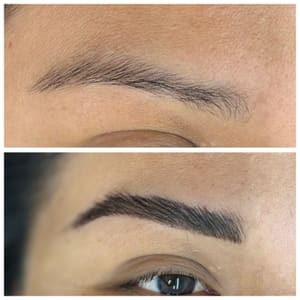 Eyebrow Tattoo result by KC Beauty and Esthetics in Princeton, WV
