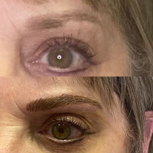 Eyebrow Tattoo result by KCK Permanent Makeup in Denham Springs, LA