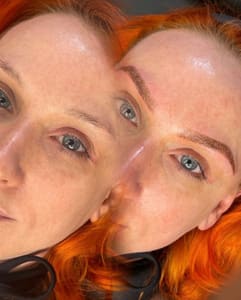 Eyebrow Tattoo result by KCole Permanent Makeup Studio in Allen, TX