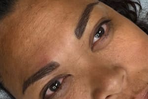 Eyebrow Tattoo result by Kelly Himes Permanent Cosmetics at Ideal Cosmetic Ink in Cedar Rapids, IA