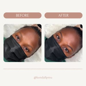 Eyebrow Tattoo result by Kendallpmu in Vacaville, CA