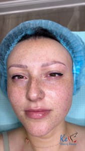 Eyebrow Tattoo result by Kess' Sleeping Beauty in Charlotte, NC
