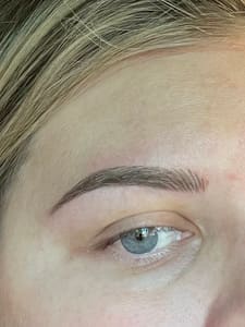 Eyebrow Tattoo result by Kess' Sleeping Beauty in Charlotte, NC