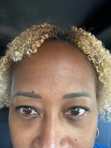 Eyebrow Tattoo result by Kess' Sleeping Beauty in Charlotte, NC