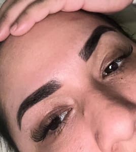 Eyebrow Tattoo result by kf permanent beauty llc in Paterson, NJ