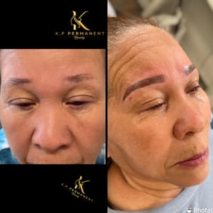 Eyebrow Tattoo result by kf permanent beauty llc in Paterson, NJ