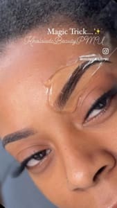 Eyebrow Tattoo result by Kholoud C Beauty Studio in Garden City, MI