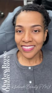 Eyebrow Tattoo result by Kholoud C Beauty Studio in Garden City, MI