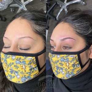Eyebrow Tattoo result by Kiku Brow Studio in Houston, TX