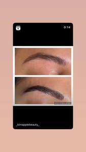 Eyebrow Tattoo result by Kim Apple Beauty-Lashes, Permanent Makeup & SMP in Palm Beach Gardens, FL