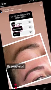 Eyebrow Tattoo result by Kim Apple Beauty-Lashes, Permanent Makeup & SMP in Palm Beach Gardens, FL