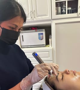 Eyebrow Tattoo result by Kim Beauty Spa LLC in Wheaton, IL
