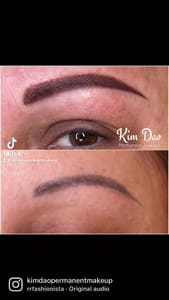 Eyebrow Tattoo result by Kim Dao Permanent Makeup in Reidsville, NC