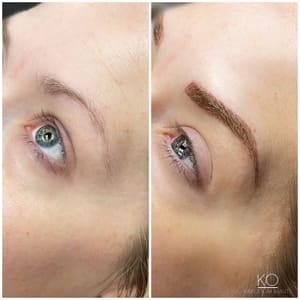 Eyebrow Tattoo result by Kim Odom Beauty in Rockwall, TX