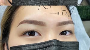 Eyebrow Tattoo result by KIMLAYSONBEAUTY - Permanent Makeup and Body Tattoo in Las Vegas, NV