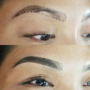 Eyebrow Tattoo result by KIMLAYSONBEAUTY - Permanent Makeup and Body Tattoo in Las Vegas, NV
