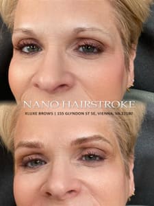 Eyebrow Tattoo result by Kluxe Brows By Kim in Vienna, VA