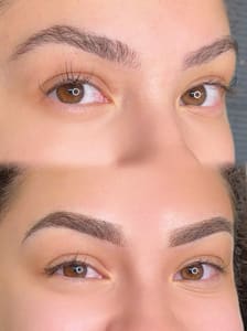 Eyebrow Tattoo result by Kluxe Brows By Kim in Vienna, VA