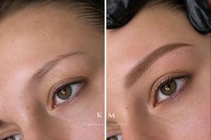 Eyebrow Tattoo result by KM Permanent Cosmetics in Olympia, WA