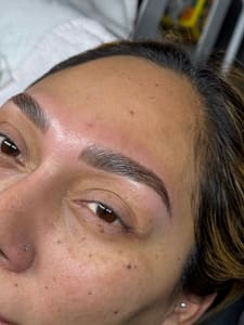 Eyebrow Tattoo result by KNE Beauty & Spa LLC in Okemos, MI