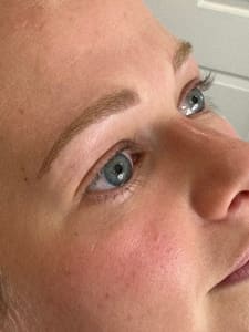 Eyebrow Tattoo result by KnockOut Ink in Danvers, MA