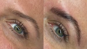 Eyebrow Tattoo result by Kouture Esthetics in Princeton, WV
