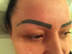 Eyebrow Tattoo result by KPlasertattoo in Brownsville, TX