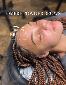 Eyebrow Tattoo result by Kr Beauty Studio & Academy in El Paso, TX