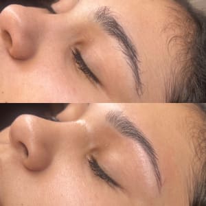 Eyebrow Tattoo result by Kristen Lee Artistry LLC at Elegance Salon By Rejuvv in Warrensburg, MO