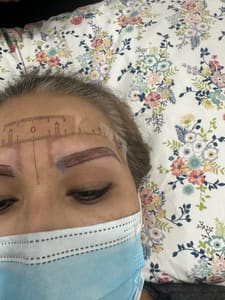 Eyebrow Tattoo result by Krk Threading Salon and Spa in North Hollywood, CA