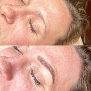 Eyebrow Tattoo result by Krystal Wock Esthetics in Jerseyville, IL