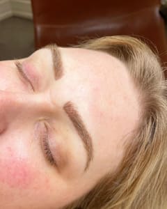 Eyebrow Tattoo result by Krystal Wock Esthetics in Jerseyville, IL