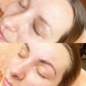 Eyebrow Tattoo result by Krystal Wock Esthetics in Jerseyville, IL