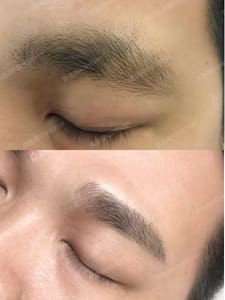 Eyebrow Tattoo result by KSHEENY Permanent Makeup Studio & Academy (凯色丽洛杉矶顶级半永久纹绣) in Covina, CA