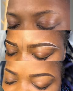 Eyebrow Tattoo result by KW Artistry in Houston, TX