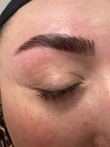 Eyebrow Tattoo result by Kylie Martinez Beauty, LLC in Kelso, WA