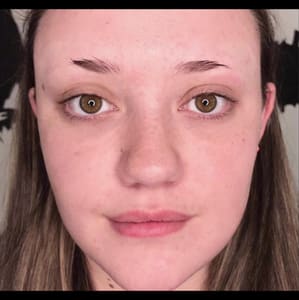 Eyebrow Tattoo result by KZ Brow Lashes in Redondo Beach, CA