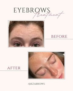 Eyebrow Tattoo result by Kza Brows in Lutherville, MD