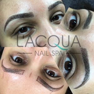 Eyebrow Tattoo result by L'ACQUA Nail Spa in Plantation, FL