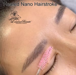 Eyebrow Tattoo result by L'amour Lash and Brow - Lash Extension Microblading Eyebrow Cedar Park Texas in Cedar Park, TX