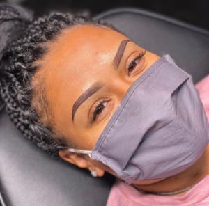 Eyebrow Tattoo result by L'Shay Nikkol Beauty-Permanent Makeup Studio and Academy in West Allis, WI