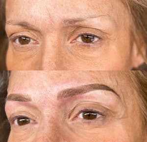 Eyebrow Tattoo result by LA Esthetics in Lowell, MA