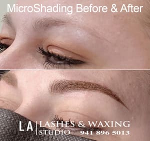Eyebrow Tattoo result by LA Lashes and Waxing Studio in Bradenton, FL