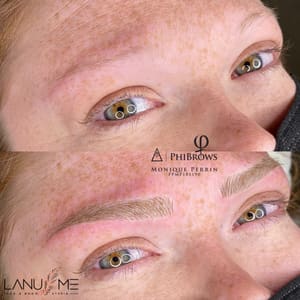 Eyebrow Tattoo result by LA NUME Face & Brow Studio in Troy, MI