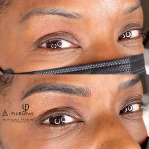 Eyebrow Tattoo result by LA NUME Face & Brow Studio in Troy, MI