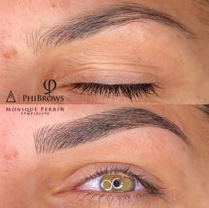 Eyebrow Tattoo result by LA NUME Face & Brow Studio in Troy, MI
