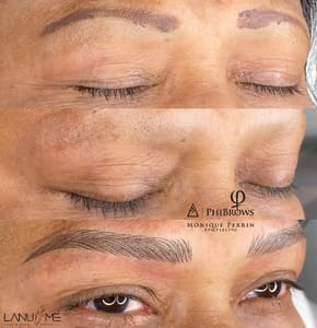 Eyebrow Tattoo result by LA NUME Face & Brow Studio in Troy, MI