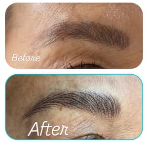 Eyebrow Tattoo result by La Princesse Salon and Spa in Alameda, CA