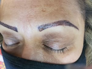 Eyebrow Tattoo result by LaChama1Latino Beauty Salon in Jacksonville, NC