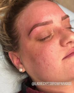 Eyebrow Tattoo result by LadiiEgypt's Brow Paradise in Lincoln, NE